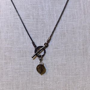 SilPada Smokey Quartz Necklace